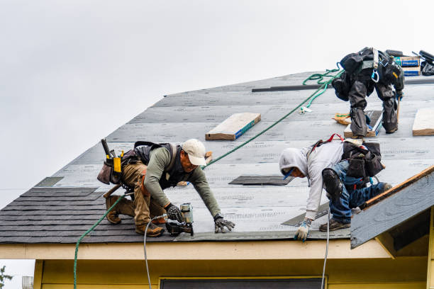Professional Gutter Installation technician working in Andover, NJ